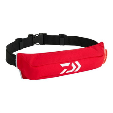 ダイワ ライフジャケット DF-2426 コンパクトライフジャケット(ウエストタイプ自動･手動膨脹式) レッド フリー