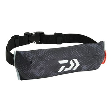 ダイワ ライフジャケット DF-2426 コンパクトライフジャケット(ウエストタイプ自動･手動膨脹式) ブラックヘイズカモ フリー