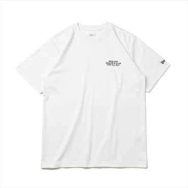 NEW ERA（ニューエラ） ウェア 半袖 パフォーマンス Tシャツ アングラーズクラブ ブラックバス ホワイト レギュラーフィット 【ニューエラ アウトドア】 M