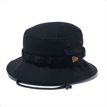 ニューエラジャパン 帽子 アドベンチャー Duck Canvas ダックキャンバス レザーパッチ ブラック ML(59cm)