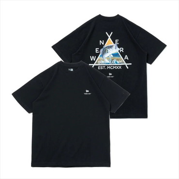 ニューエラジャパン ウェア 半袖 コットン Tシャツ Angler Collection ブラックバス ブラック L