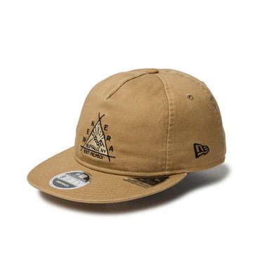 ニューエラジャパン 帽子 RC 9FIFTY フラットバイザー Triangle Logo カーキ 57.7-61.5cm