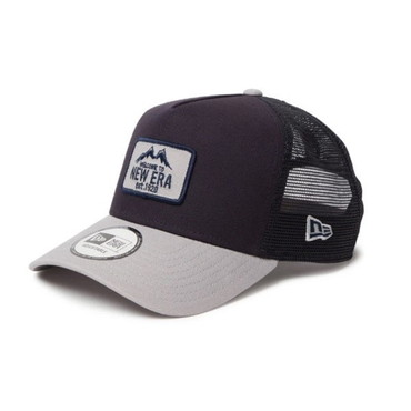 ニューエラジャパン 帽子 9FORTY A-Frame トラッカー Duck Canvas ネイビー グレーバイザー ネイビー 56.8-60.6cm