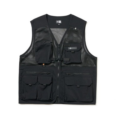 ニューエラジャパン ウェア フィールド マルチポケット フィッシングベスト Angler Collection CORDURA ブラック L