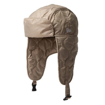 ニューエラジャパン 防寒帽子 トラッパー Militaly Quilt Water Repellent オリーブ M(59cm)