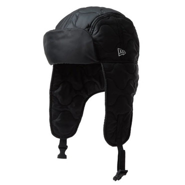 ニューエラジャパン 防寒帽子 トラッパー Militaly Quilt Water Repellent ブラック XL(63cm)