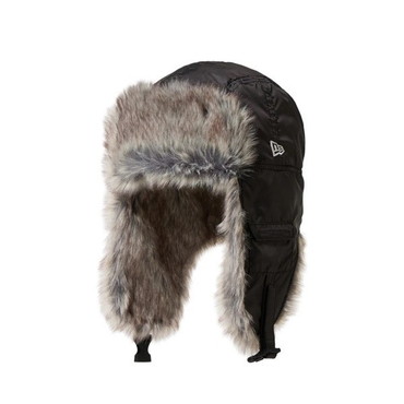 ニューエラジャパン 防寒帽子 トラッパー Dogear Water Repellent ファー ブラック L(61cm)