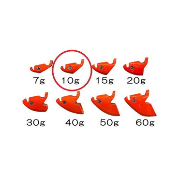 クレイジーオーシャン オモリ オーシャンシンカーV 10g #01 オレンジ