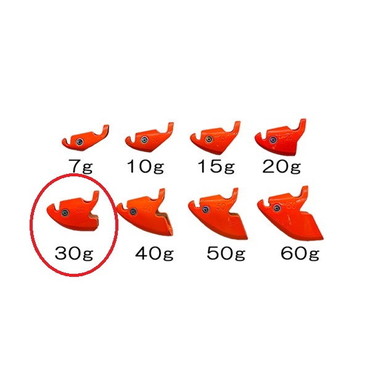 クレイジーオーシャン オモリ オーシャンシンカーV 30g #01 オレンジ