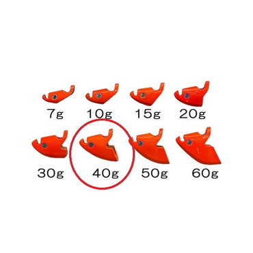 クレイジーオーシャン オモリ オーシャンシンカーV 40g #01 オレンジ