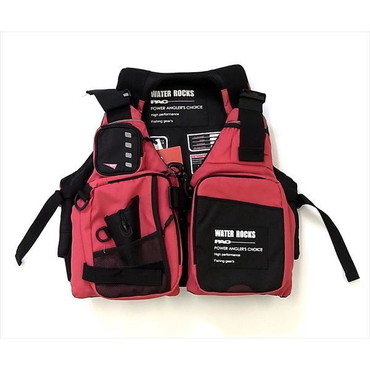 オレンジブルー ライフジャケット WRLV-3137 ショートライフベストフリー レッド