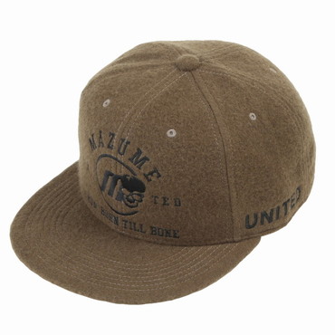 マズメ 帽子 MZCP-396 フラットキャップ3 ダークグリーン