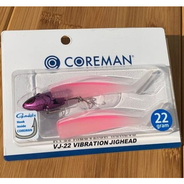 コアマン　ＶＪ－２２　バイブレーションジグヘッド　０１２　ピンクヘッド／泉ナイトＳＰ
