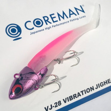 コアマン VJ-28 バイブレーションジグヘッド #012 ピンクヘッド/泉ナイトSP Ver.2