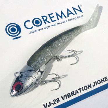 コアマン VJ-28 バイブレーションジグヘッド #041 シルバーヘッド/シャローベイト