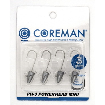 コアマン ジグヘッド PH-3 パワーヘッド ミニ #001 アンペイント(無塗装)