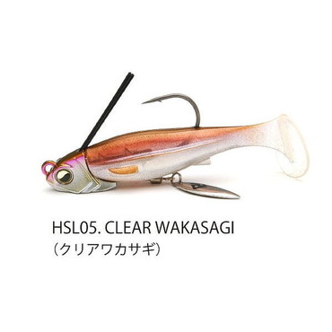 レイドジャパン ワーム ヘッドスイマーリベロ 10g 05.クリアワカサギ