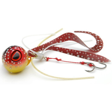 ライズジャパン タイラバ 鯛ラバ なみだま めだま(MEDAMA) 100g #ND08 イカグロードット