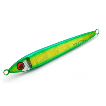 ライズジャパン メタルジグ ライズジグ フラット 250g #RJ13 グリーンゴールドゼブラグロー