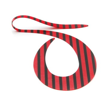 ライズジャパン タイラバ 鯛ラバ なみだまネクタイ どでカーリー #ND10 レッドブラックゼブラ