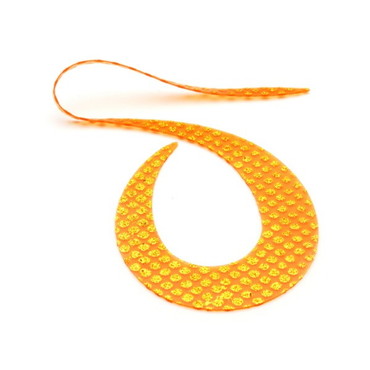 ライズジャパン タイラバ 鯛ラバ なみだまネクタイ どでカーリー #ND11 オレンジゴールドドット