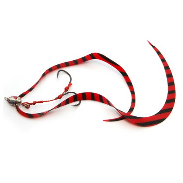 ライズジャパン タイラバ 鯛ラバ なみだまユニット ちょうどよカーリー #YCC02 レッドブラックゼブラ