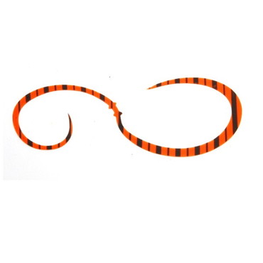 ライズジャパン タイラバ 鯛ラバ なみだまネクタイ ちょうどよカーリー #NC12 オレンジブラックゼブラ