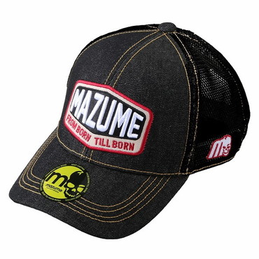 mazume 帽子 mazume BASEBALL CAPII フリー ブラック×ブラック MZCP-602