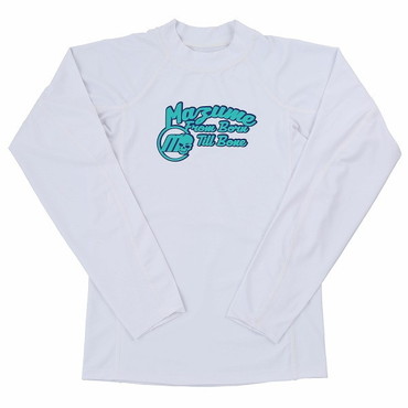 mazume インナー mazume ラッシュガード KIDS long sleeve 150 ホワイト MZAP-610