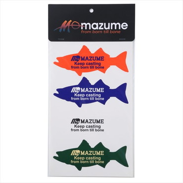オレンジブルー MZAS-663 mazume ステッカー シーバス3 4枚セット