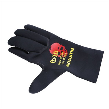 オレンジブルー 防寒手袋 MZGL-F650 mazume ネオプレーングローブ 650 ブラック×イエロー S