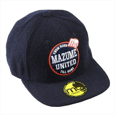 オレンジブルー 防寒帽子 MZCP-659 mazume FLAT CAP ウール 2 ネイビー フリーサイズ
