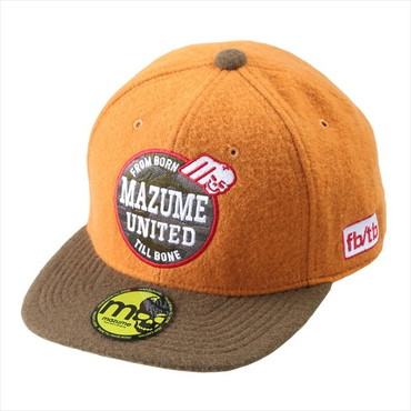 オレンジブルー 防寒帽子 MZCP-659 mazume FLAT CAP ウール 2 マスタード フリーサイズ