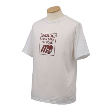 【訳あり】mazume マズメ ウェア MZAP-679 mazumeプライムフレックスTシャツ ロゴ ホワイト S