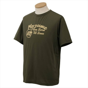【訳あり】mazume マズメ ウェア MZAP-680 mazumeプライムフレックスTシャツ ロゴII アーミーグリーン S