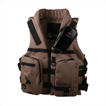 オレンジブルー ライフジャケット MZLJ-771mazume コアライフジャケット タン