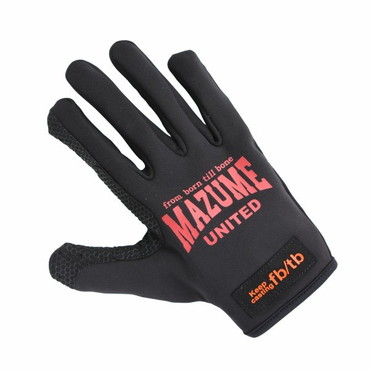 マズメ 防寒手袋 ライトグローブ ウインター(5本指付き) レッド L