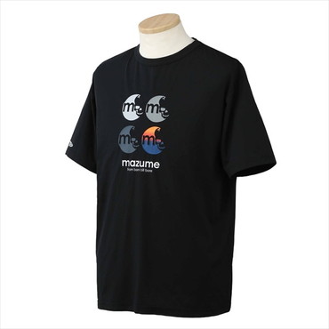 【訳あり】オレンジブルー ウェア MZAP-762mazume プライムフレックスTシャツ SIGNAL ブラック M　クラックプリント仕様