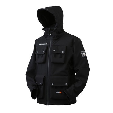 【訳あり】マズメ 防寒服アウター MZFW-801 mazume ウインドカットMPジャケット ブラック L