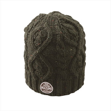 マズメ 防寒帽子 MZCP-F813 mazume シングルワッチ オリーブ フリー