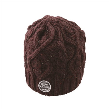 マズメ 防寒帽子 MZCP-F813 mazume シングルワッチ チョコレート フリー