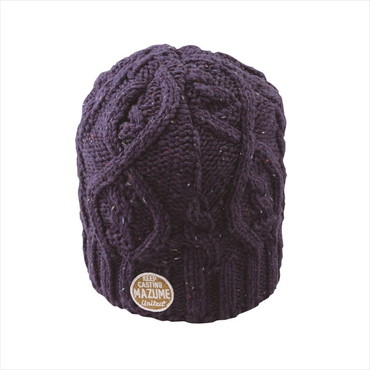 マズメ 防寒帽子 MZCP-F813 mazume シングルワッチ パープル フリー