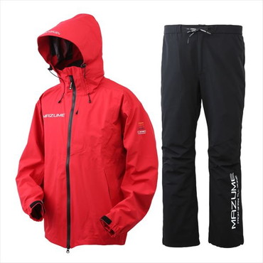 mazume レインウェア MZRS-820 mazume コアレインスーツ レッド LL