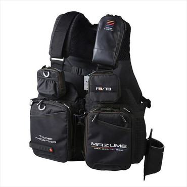 mazume ライフジャケット MZLJ-831 mazume タイドマニアライフジャケット ブラック×ブラック フリー