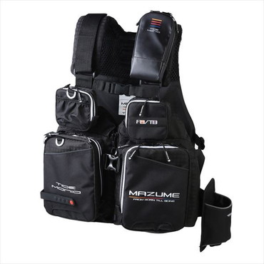 mazume ライフジャケット MZLJ-831 mazume タイドマニアライフジャケット ブラック×ホワイト フリー