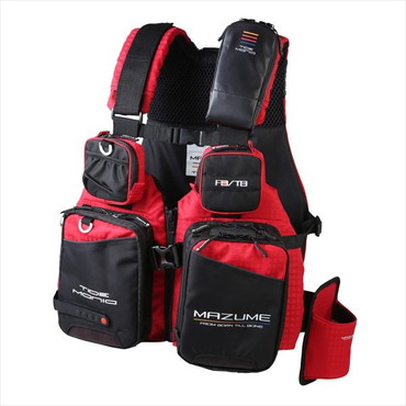 mazume ライフジャケット MZLJ-831 mazume タイドマニアライフジャケット レッド フリー
