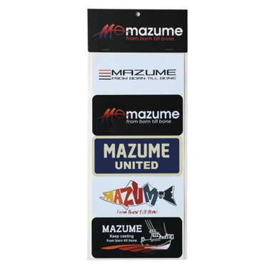 オレンジブルー ステッカー MZAS-860 mazume ロゴステッカー I 5種セット