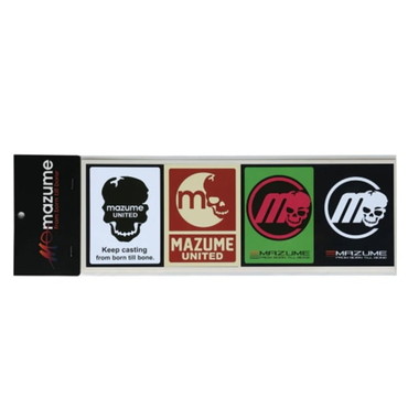 オレンジブルー ステッカー MZAS-862 mazume ロゴステッカー スカル 4種セット