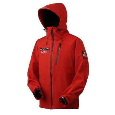 オレンジブルー 防寒服アウター MZFW-873 mazume ウインドカットジャケット スカーレット M