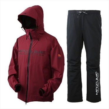 マズメ レインウェア MZRS-889 mazume コンタクトレインスーツ バーガンディ L